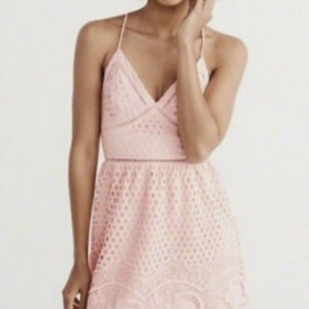Abercrombie & Fitch Blush Lace Mini Dress
